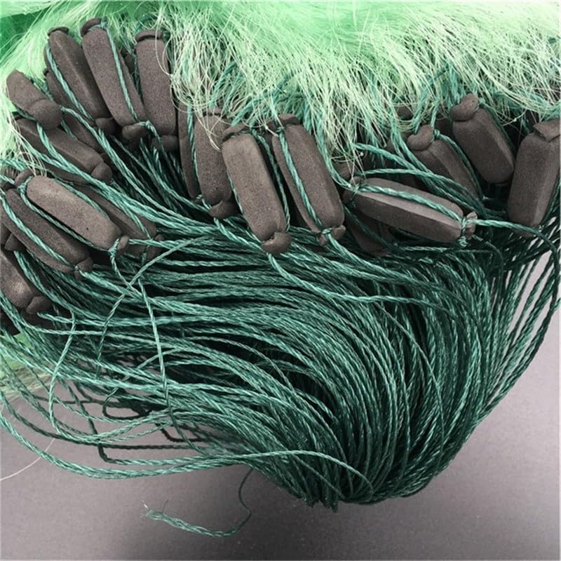 Fischernetz Kiemennetz 3m Tiefe 100m sinkende Fischerei Gill Net DREI Schichten Trammel -Netzwerk -Fischerei Gillnet Karpfenfischereiwerkzeuge Single Layer Monofilament Fischernetz