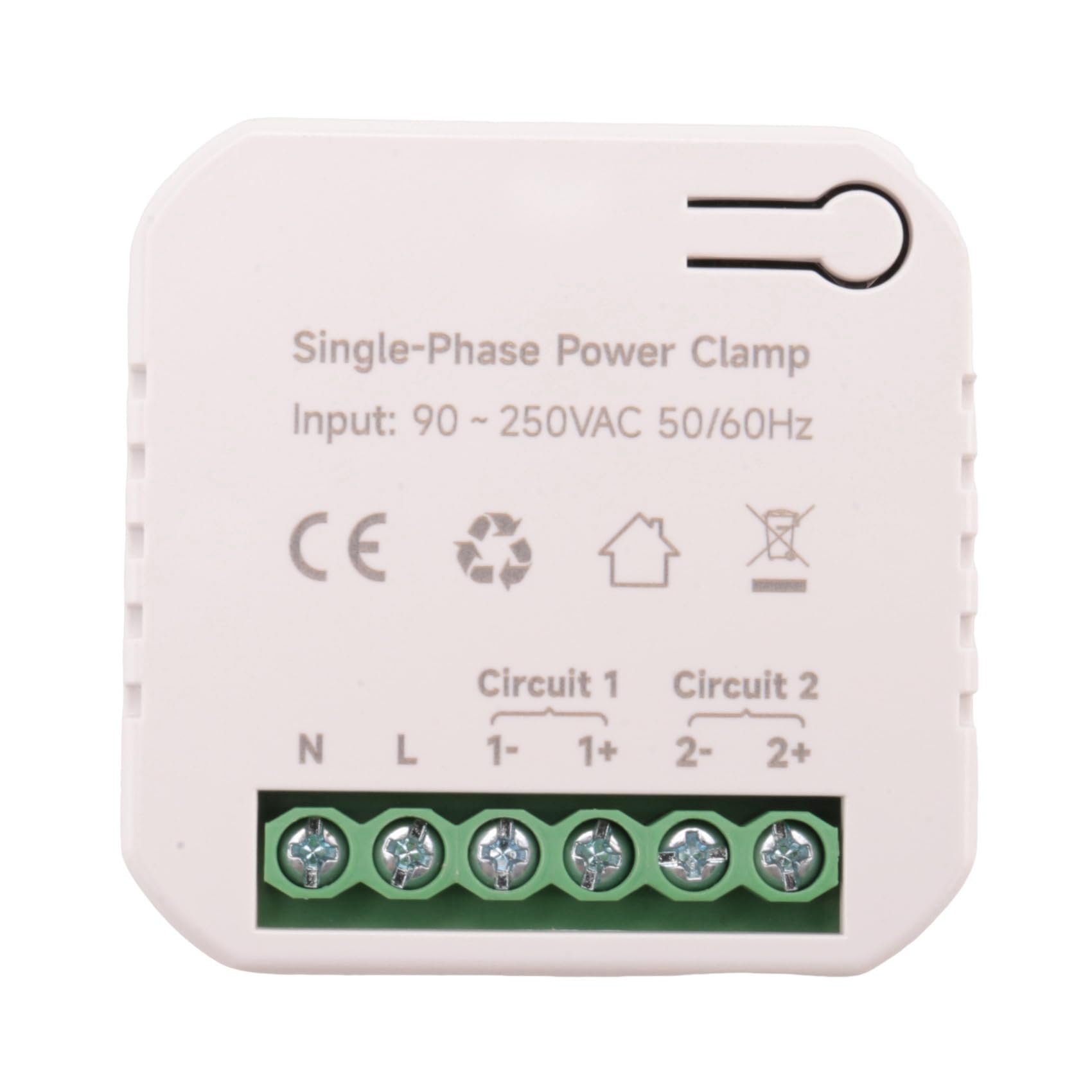 2X Tuya Life WiFi Licznik Energii 80A z Zaciskiem CT KWh Monitor ZużYcia Energii Statystyki Energii Elektrycznej, 2 CT