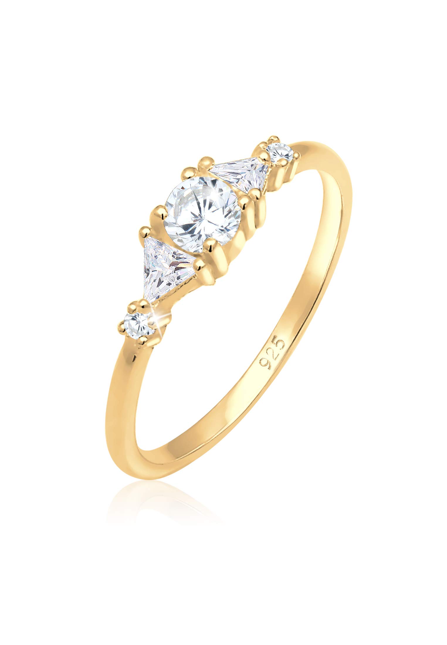 Elli Women's 925 Sterling Silver Solitaire Anniversary Ring P 0603272018_56