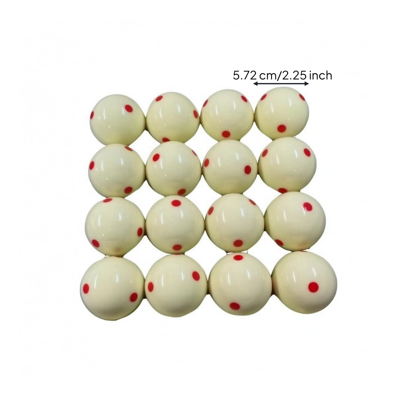 16 Pezzi Palline da Biliardo Standard Resistente, Biglie da Biliardo, Liscio, per Club
