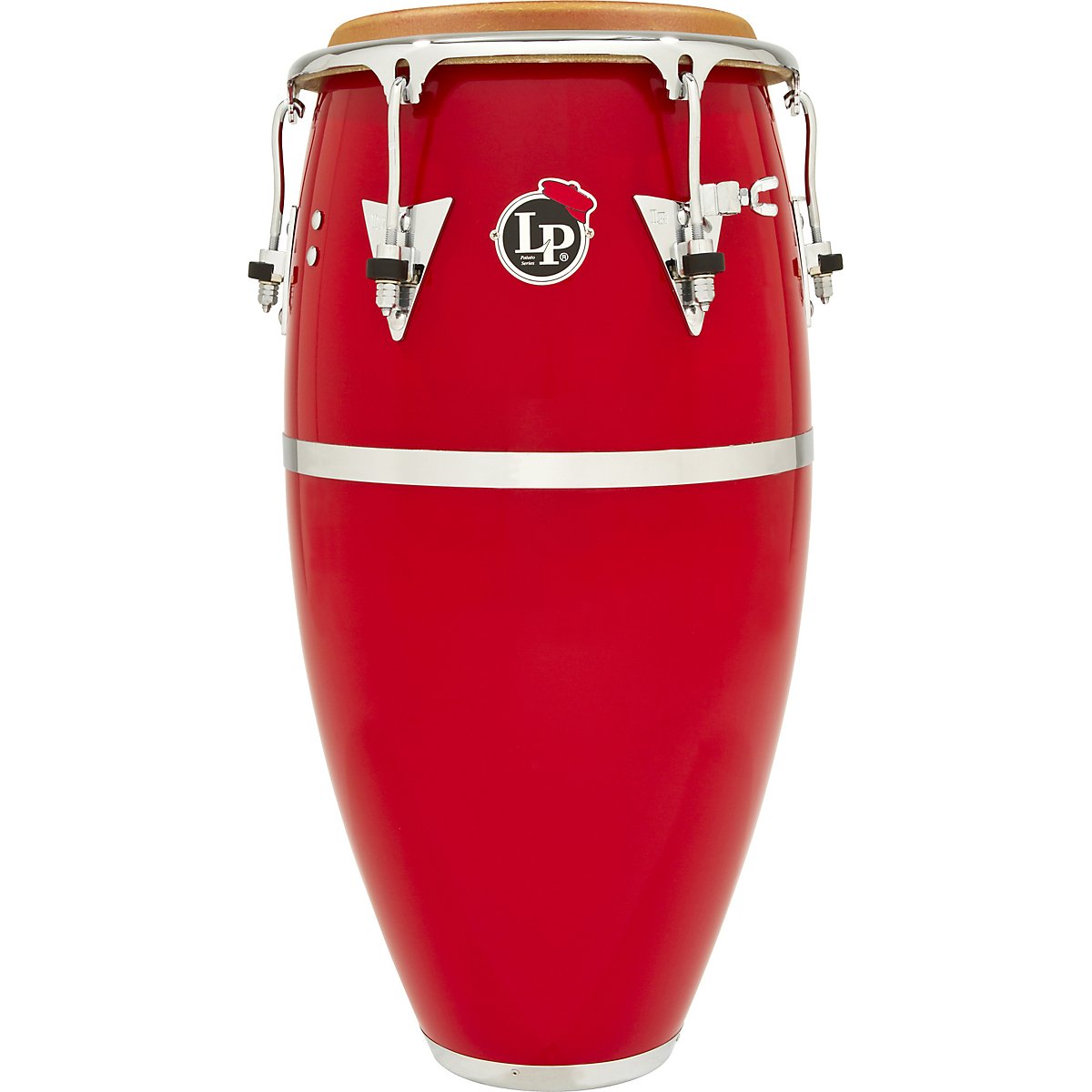 Latin Percussion Conga Patato Conga 11 3/4" LP559X-1RD, Rosso, hardware cromato