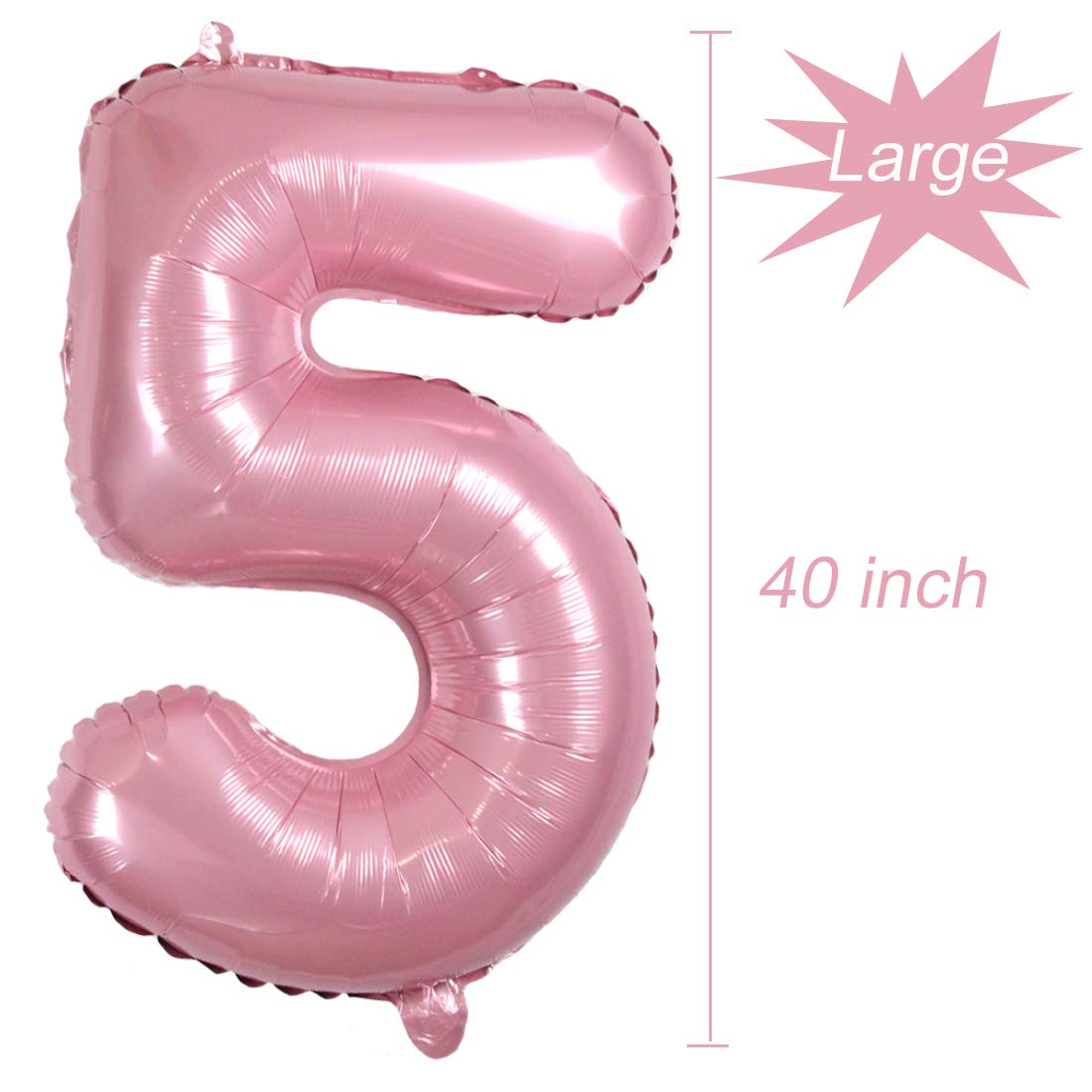 ナンバーバルーン【5】 Amazon | シルバー 誕生日 数字 バルーン ナンバー バルーン 5