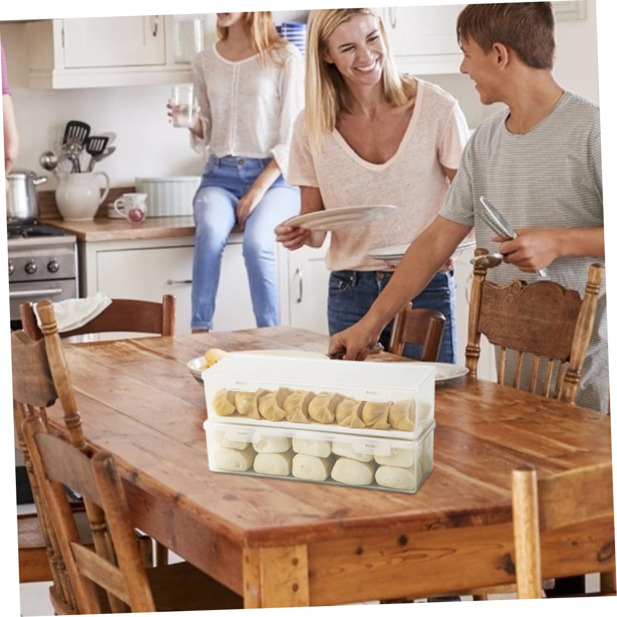 3stücke Kühlschrankbox Für Brot Obst Und Gemüse Aufbewahrungsbox Für Lebensmittel Mit Verschluss Organizer Für Küche