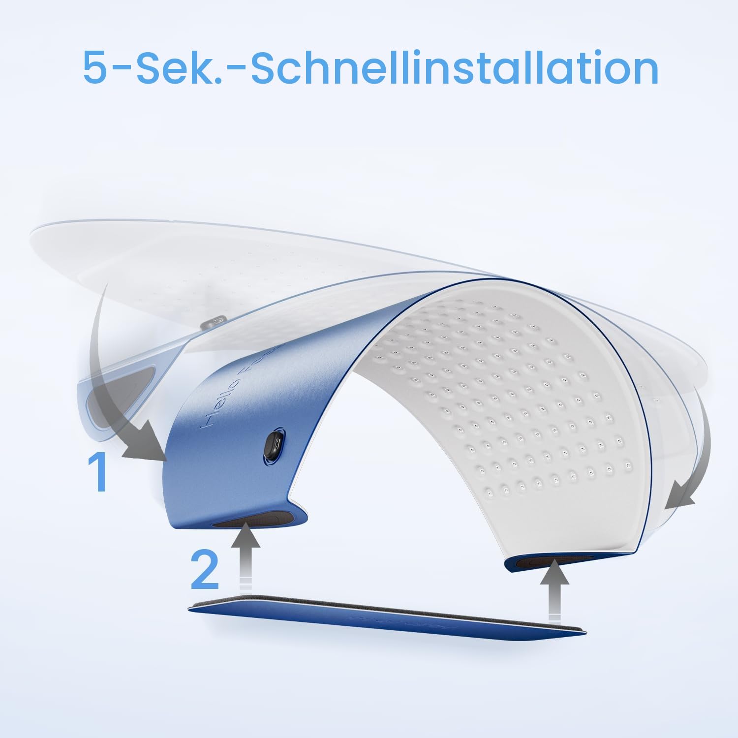 Photon Rotlichttherapie, FDA registriert, LED Gesichtsmaske mit QuadChip™ Technologie, 720 LEDs, PDT-Gerät mit Nahinfrarot für professionelle Hautpflege für Gesicht & Körper