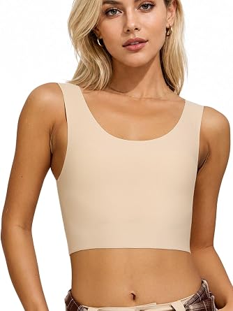 Chest Binder-Female Transgender,FTM Binder Bra for Large Breast, Womens Compression Top