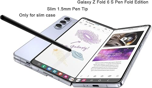 Miniatura 6 de Galaxy Z Fold 6  Fold 5 S Pen Fold Edition Reemplazo para Samsung Galaxy Z Fold 5  Fold 6 5G Touch Stylus S Pen + puntaspuntas (negro)