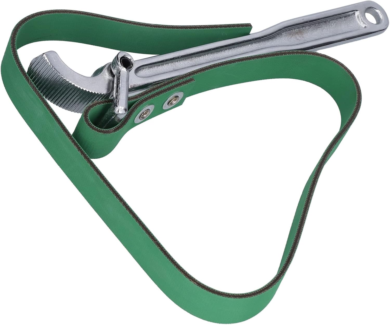 Heavy Duty Strap Wrench Carbon Steel Rubber Belt Multi Purpose Tool for Oil Filter Removal Pipe Installation Tractor Repair Durable Non Slip Labor Saving Wrench Handle 11.2