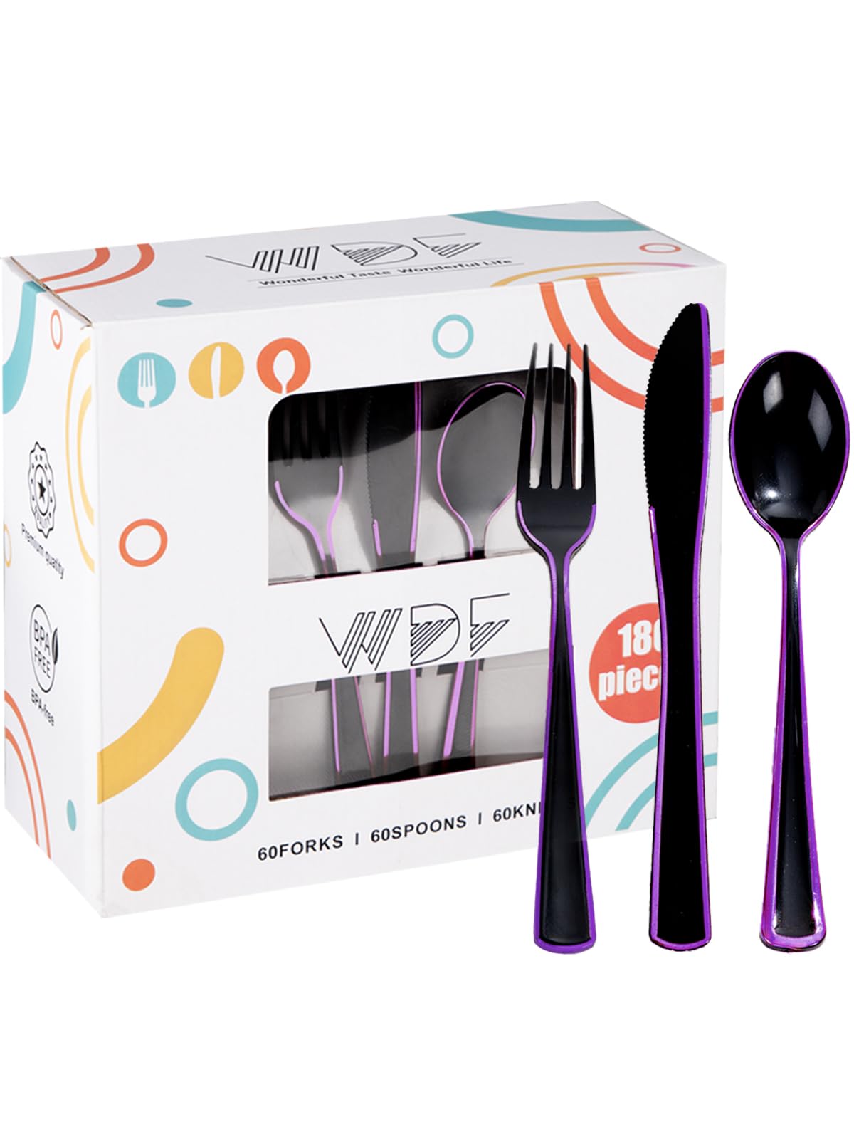 Gold Disposable Cutlery Set - 180 Piece -14 Gold Disposable Cutlery Set - 180 Piece -14