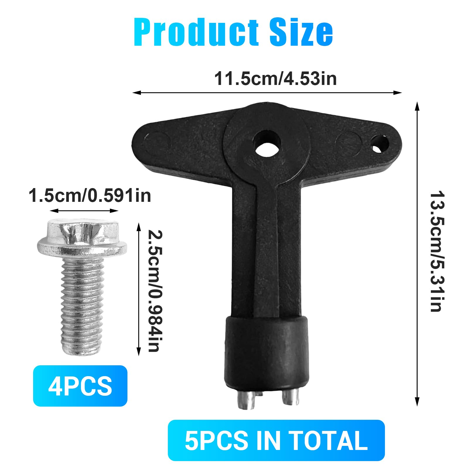 Clé Enjoliveur Antivol Compatible avec Renault Opel, Clé de Jantes et 4 Écrous Antivol Courts, Clés Démontage Jante Cache Roue, Vis Fixation Enjoliveur Voiture, Remplacement OEM Durable pour Jantes