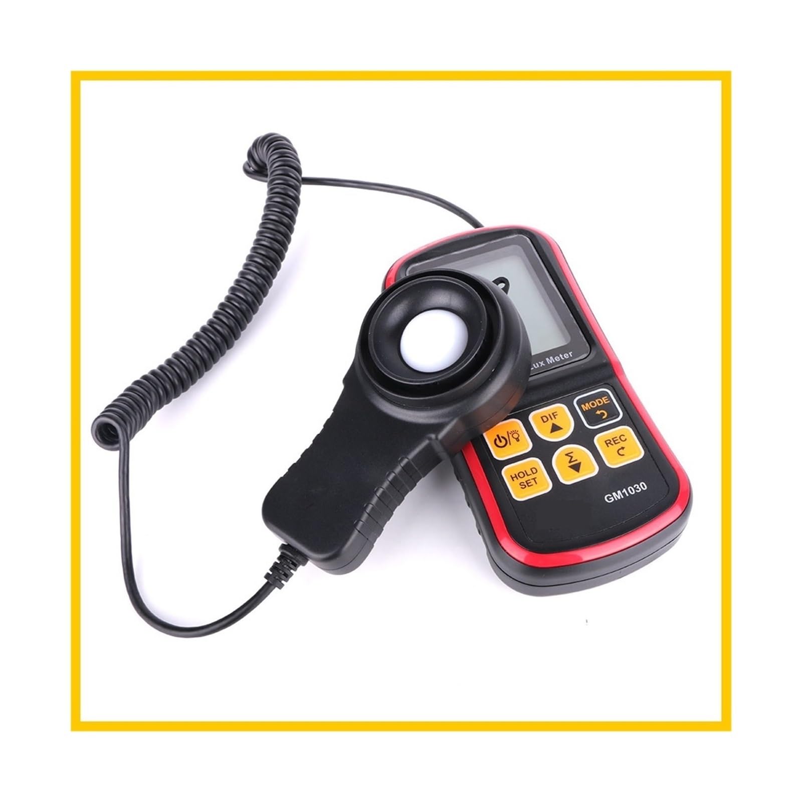 Belichtungsmesser, Digitales Luxmeter Lichtmessgerät 200.000 Lux Photometer Mini-Hand-Luxmeter Illuminometer GM1030