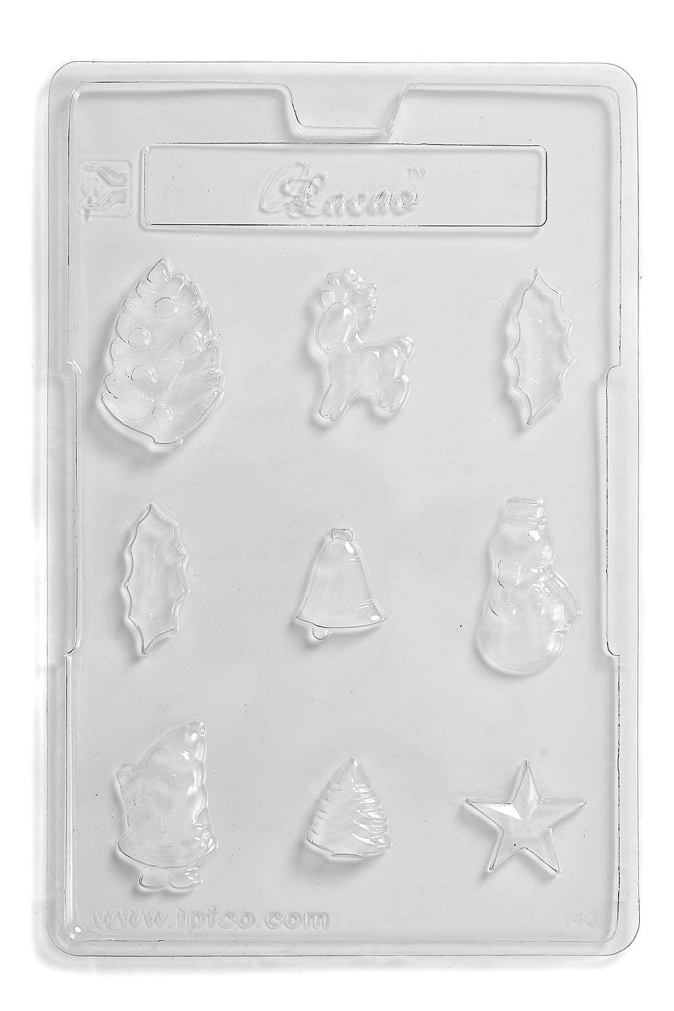 Stampo per cioccolatini 9 cavità natalizi assortiti x 10