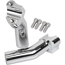 Chrome 4 inch Pullback Handlebar Risers Fit for Harley 1" Handlebars Dyna Street bob Fat Boy Heritage Softail