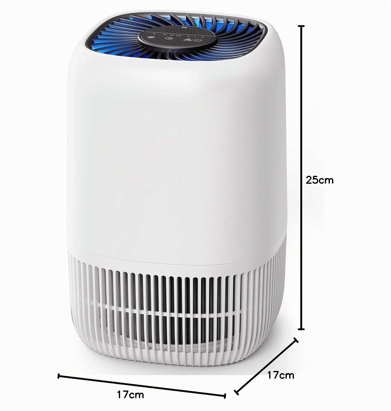 OMISOON Purificatore d'Aria Personale, Filtro HEPA H13 99,97%, Consumo Energetico Ridotto a 5W, Adatto per Stanze da 10㎡ a 15㎡, Silenzioso 22db, Elimina Efficacemente Polline e Polvere, Capelli