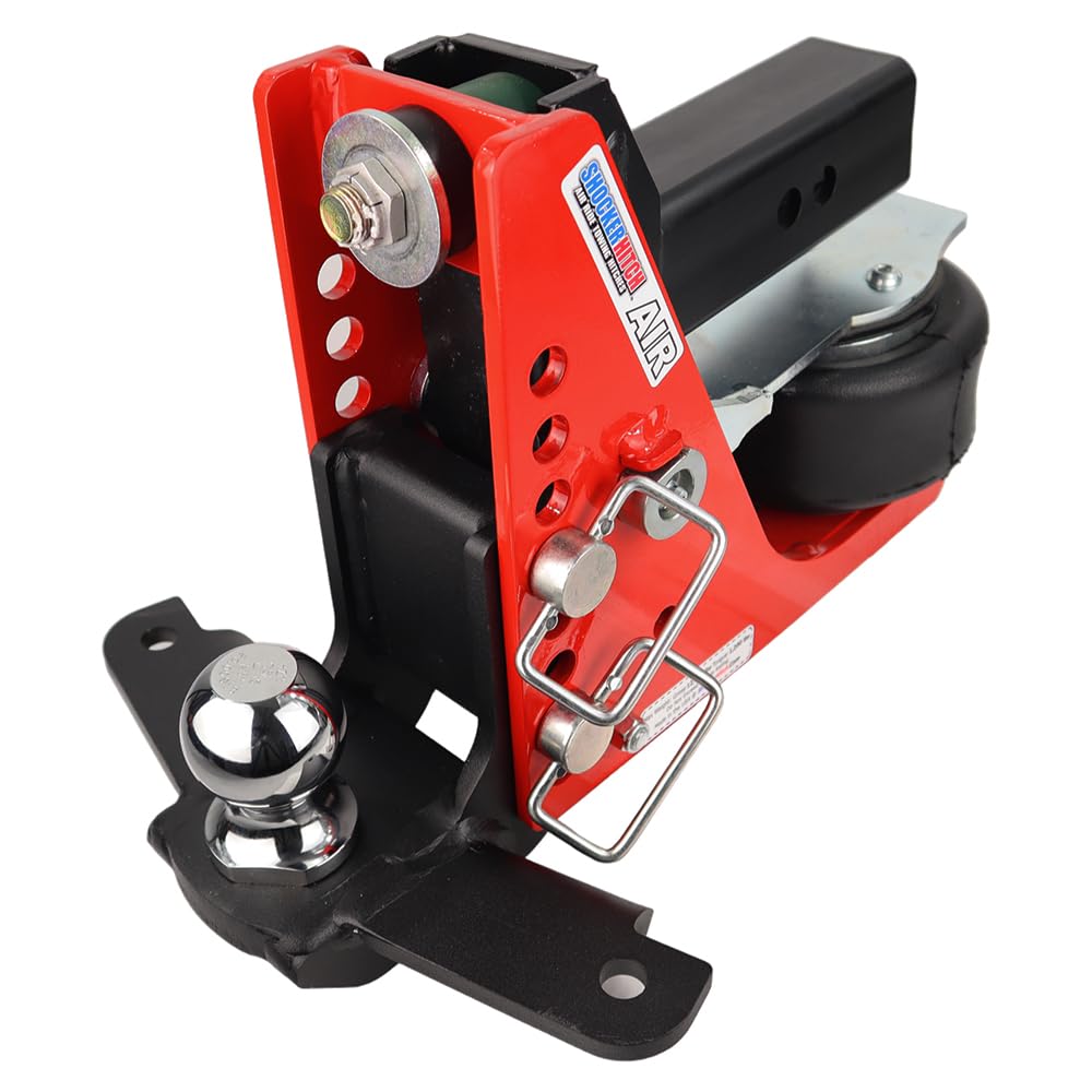 Shocker Air Hitch with Sway Control Drop Ball Mount 4-1/2