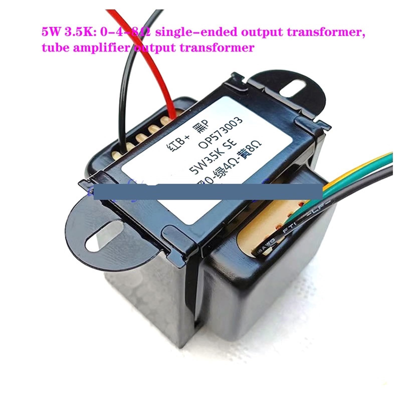 1 szt. 5 W 3,5 K: Wyjście wzmacniacza rurowego transformatora wyjściowego z pojedynczym końcem 0-4-8Ω