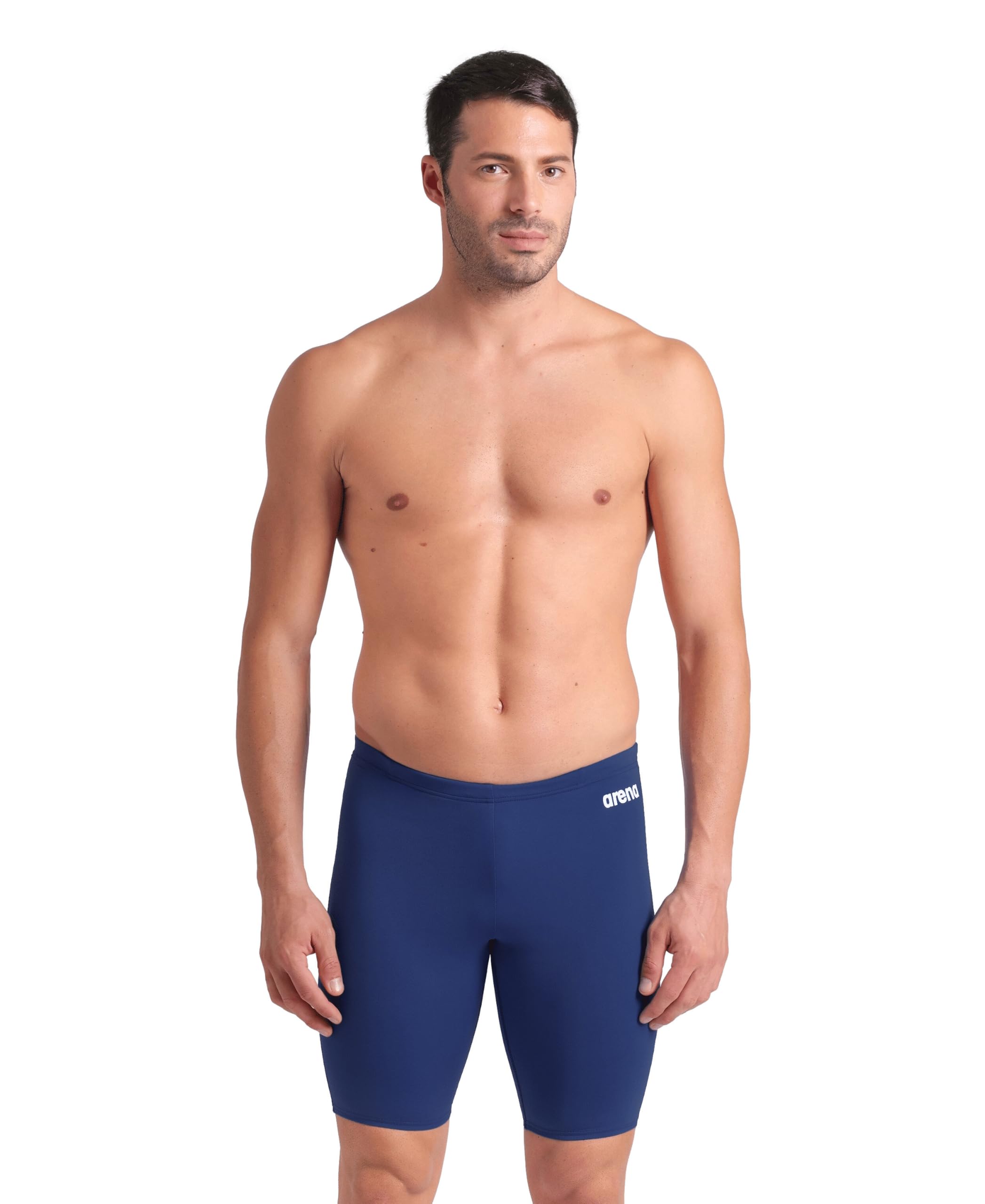 arena Solid Team Costume Uomo Piscina, Costume da Bagno ad Asciugatura Rapida, Costume Jammer Uomo, Tessuto MaxLife Eco con Massima Resistenza al Cloro e Protezione UV UPF 50+