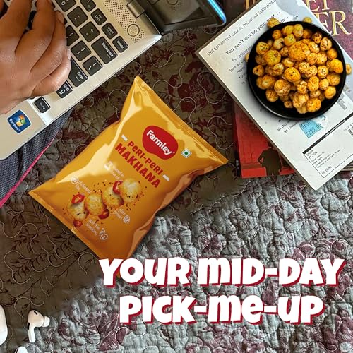 Image of Farmley Peri Peri Makhana | Roasted In Olive Oil | Healthy & Crunchy Snack | 20 g Pack (Pack of 1)