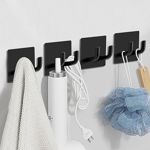 Ganchos autoadhesivos para colgar, ganchos de almacenamiento mejorados, ganchos para toallas, ganchos para abrigosduchas, ganchos de pared de acero