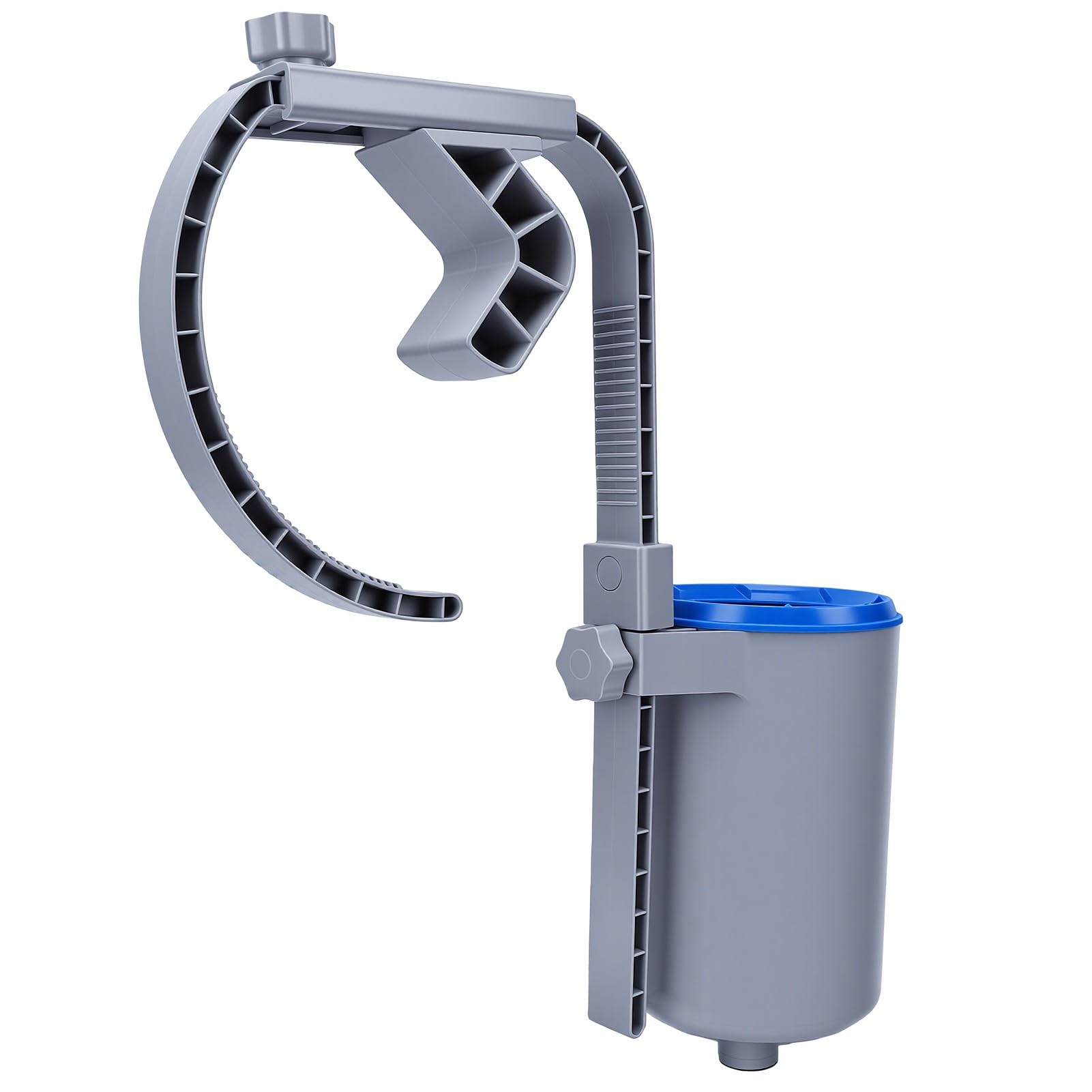 Luocute Skimmer per Piscina Fuori Terra, Skimmer di Superficie Galleggiante Automatico con Montaggio a Parete | per piscine gonfiabili e con struttura in metallo, clip anti-galleggiante, funziona con pompa da 800 GPH