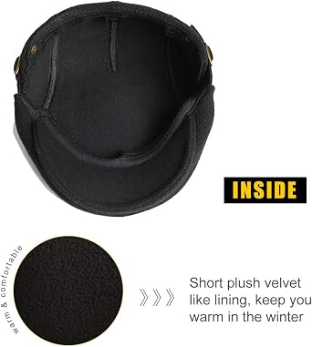 Sumolux Mens Newsboy Cap Winter Beret Hat Cabbie Flat Cap