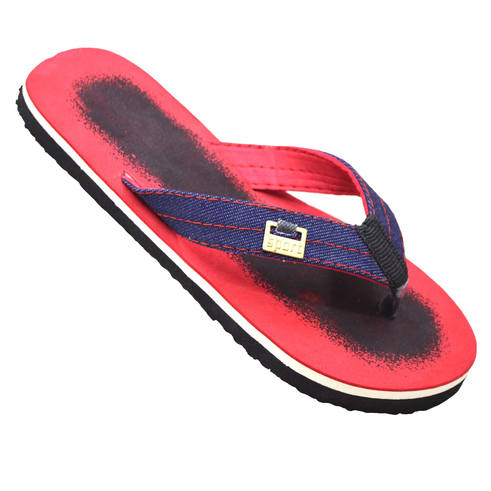 POLITA Mens Flip-Flops and House Slippers Comfortable & Lightweight Red Flip Flop Slippers for Men (Red, numeric_7) (B0BCZHF3GN) Amazon Price History, Amazon Price Tracker
