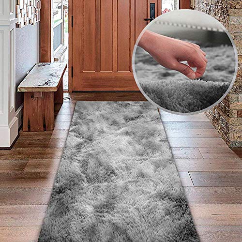 Tapete Passadeira Shaggy Pelo Alto Felpudo 50x180cm Casa Dona Cinza