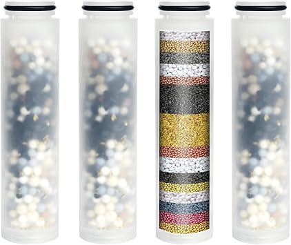 Water Replacement Filter for Shower Head,Compatible with MakeFit S6526 Handheld Shower Head Cartridge,for Hard Water Remove Chlorine and Harmful Substances.4 Pack