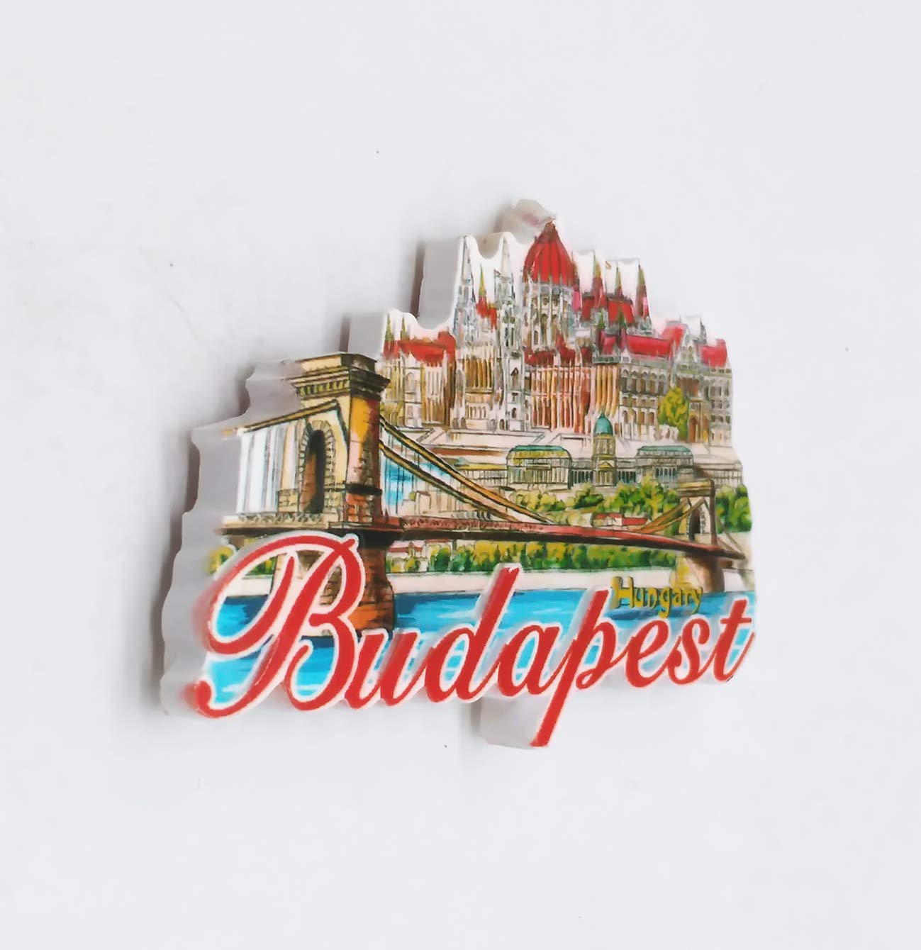 Budapest Ungheria Magnete da frigorifero 3D regalo souvenir decorazione casa e cucina adesivo magnetico Budapest Ungheria frigorifero magnete collezione