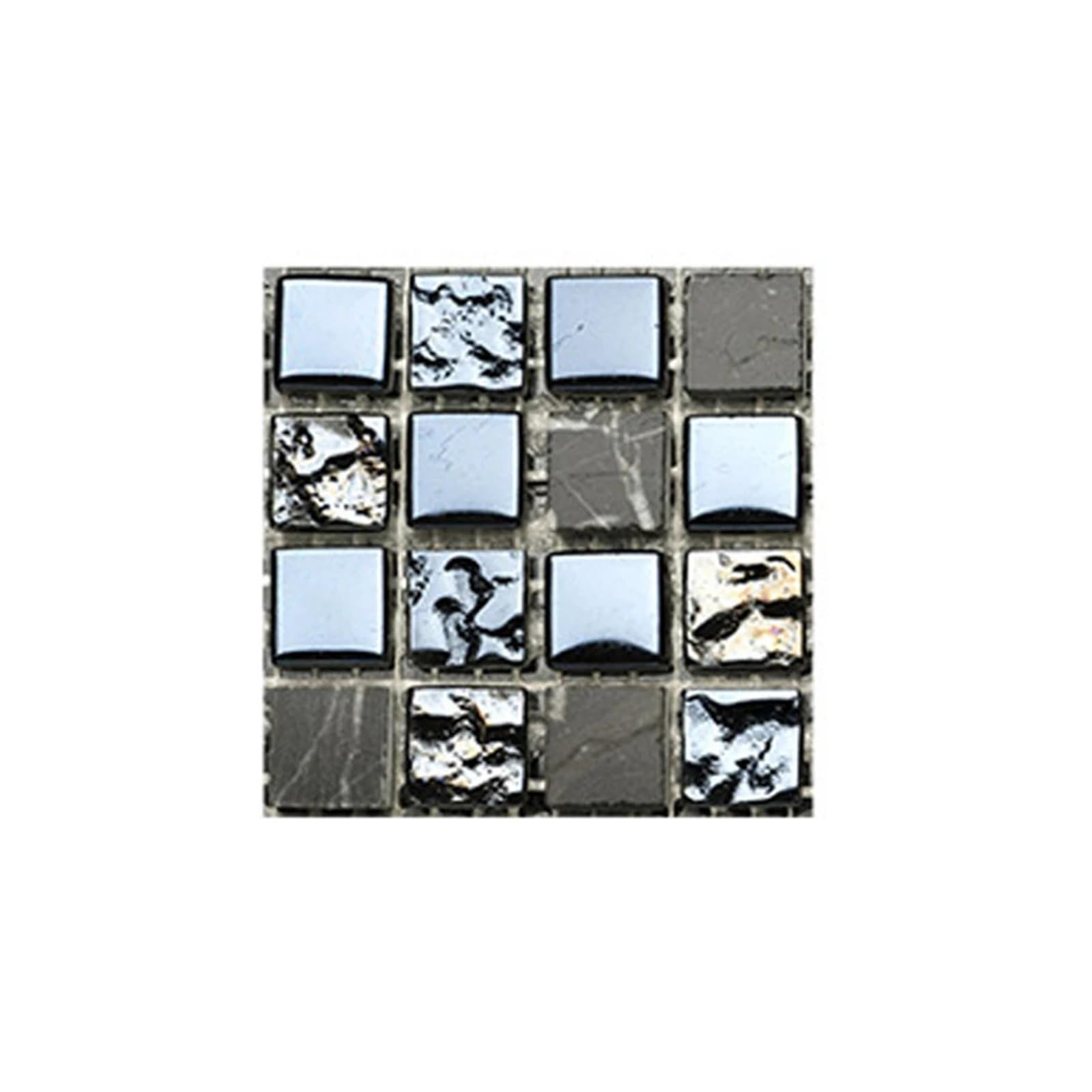 Stick On Tiles 10Pcs Mosaic Sticker Tiles Labelstock Bathroom Floor Tile Adhesive Kitchen Backsplash Chap Worktop Kitchen Decor 10x10cm(15)