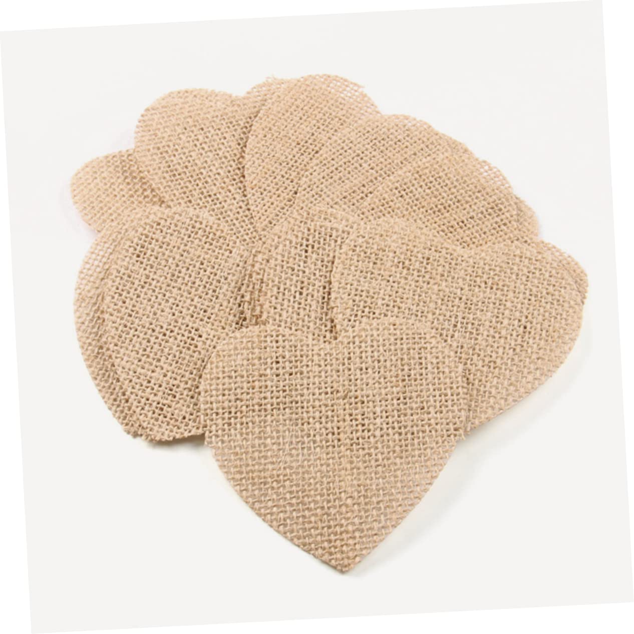 SHINEOFI 100stücke Weihnachts-Dekorationen Jute Hängende Ornamente Für Weihnachtsbaum Fenster Und Kamin Rustikale Burlap-Ausschnitte Für Kreative Bastelprojekte