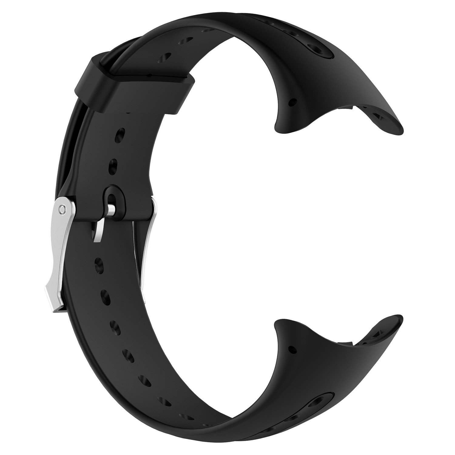 INF Waterproof Silicone Strap for Garmin Swim Watch, Black Soft Breathable Replacement Band with Tool - Image 3
