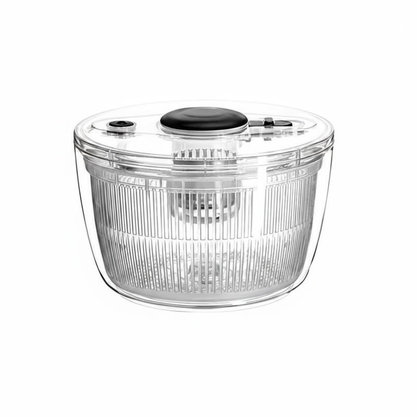 Quick Draining Manual Salad Dryer Easy to Clean Push Pump Salad Dryer Large Capacity Lettuce Dryer Single-Press Stop Button, New Transparent, L | Home & Garden | Kitchen Dining & Bar-image-16