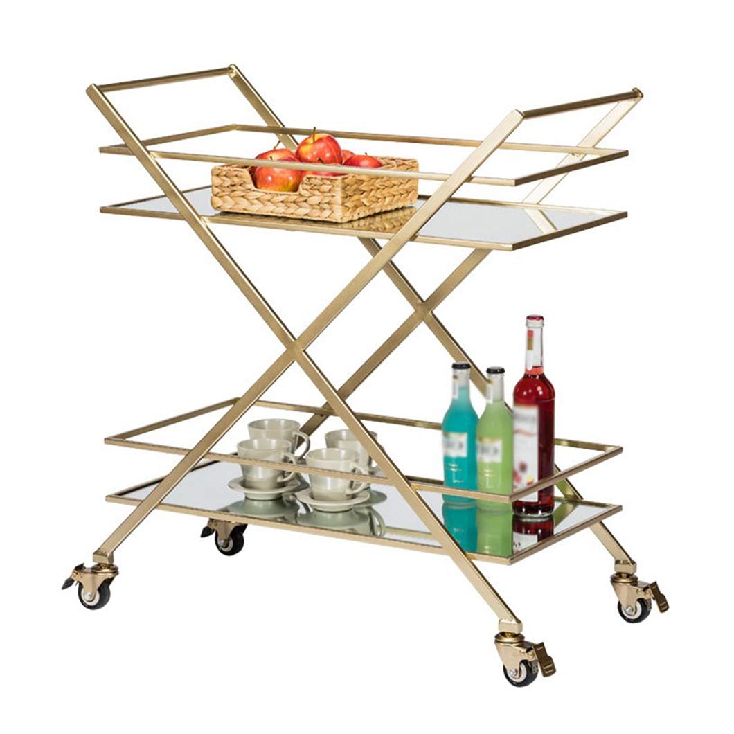 SYTH Carrito de Cocina,Carrito Camarera con Ruedas,Carrito de Servir,Camarera para Barbacoa,para Bebida, Cocina, Restaurante