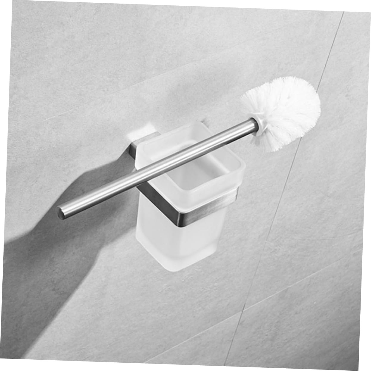 Portaescobillas de Acero Inoxidable 304 Ahorro de Espacio para Montaje en Pared Set Accesorios Baño Soporte Cepillo Dientes y Vaso de Cristal de Baño en Casa o Hotel