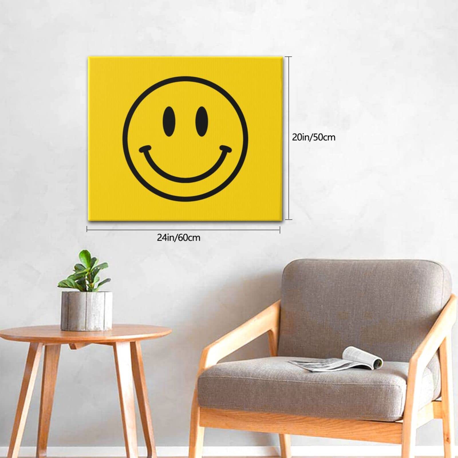 Amazon.co.jp: カラフル ニコちゃんマーク アートパネル 飾り絵