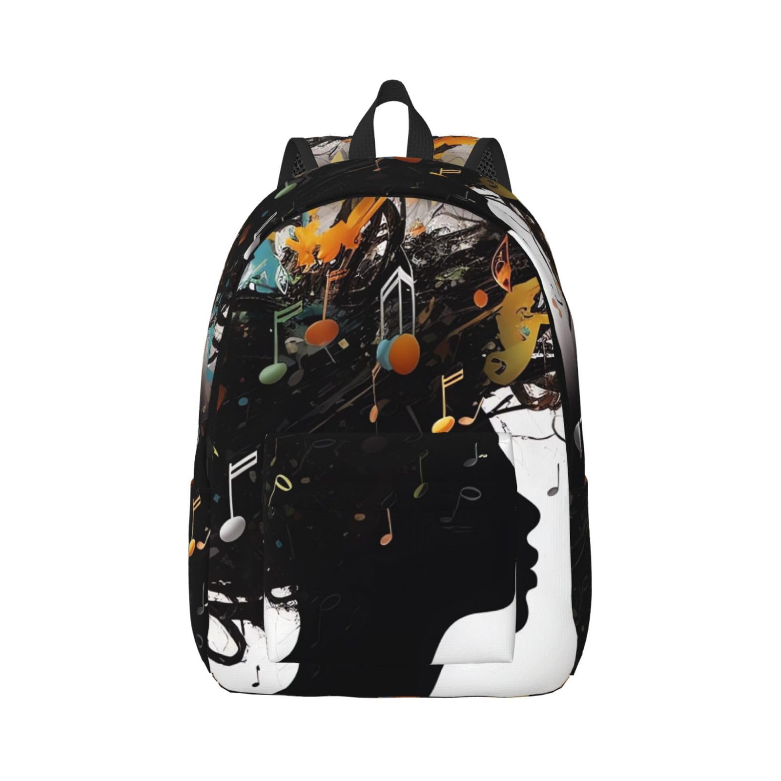 Rucksack Musikbild Daypack Für Outdoor | Schultaschen Causal Rucksäcke Unisex Für Notebook Reisen Work