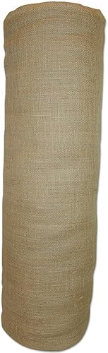 Miniatura 3 de LA Linen Rollo de tela de arpillera de 60 pulgadas de ancho, rollo de 50 yardas/natural