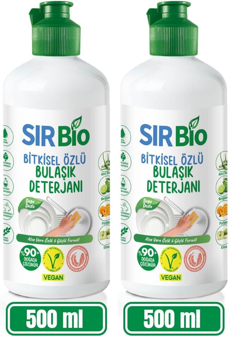Sır Bio Elde Bulaşık Deterjanı 500 ml (2 paketi)