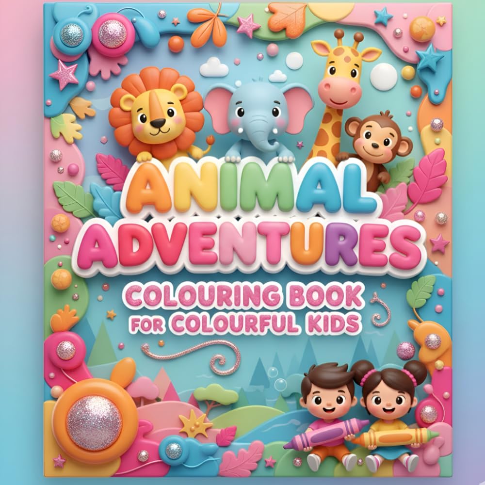 A Fun Colouring Book for Kids Aged 3 to 6: Colour the Animals with Fun