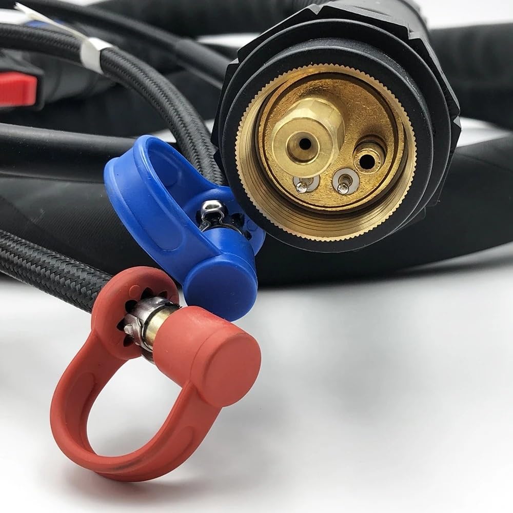 Antorcha de soldadura MB501D de 5 metros y 16 pies, 450 A, refrigerada por agua, con mezcla de gases y conector adaptador europeo