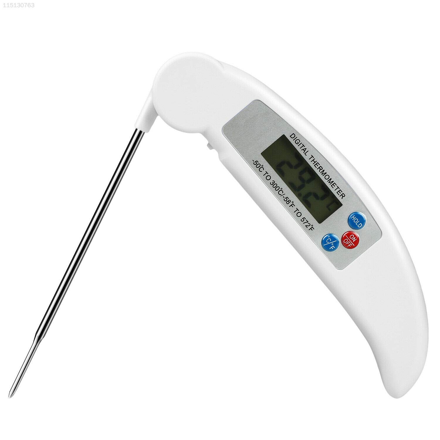 ELECTROPRIME D736 Plastic + Paper Cooking White Food Thermometer Thermometer Foldable Meat