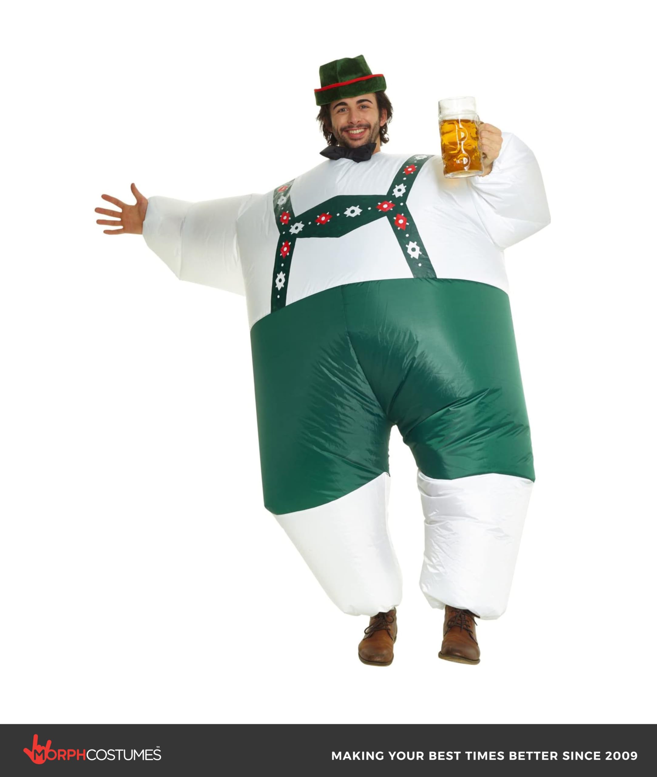 Morph Costume Gonfiabile Oktoberfest Adulto, Gonfiabile Lederhosen