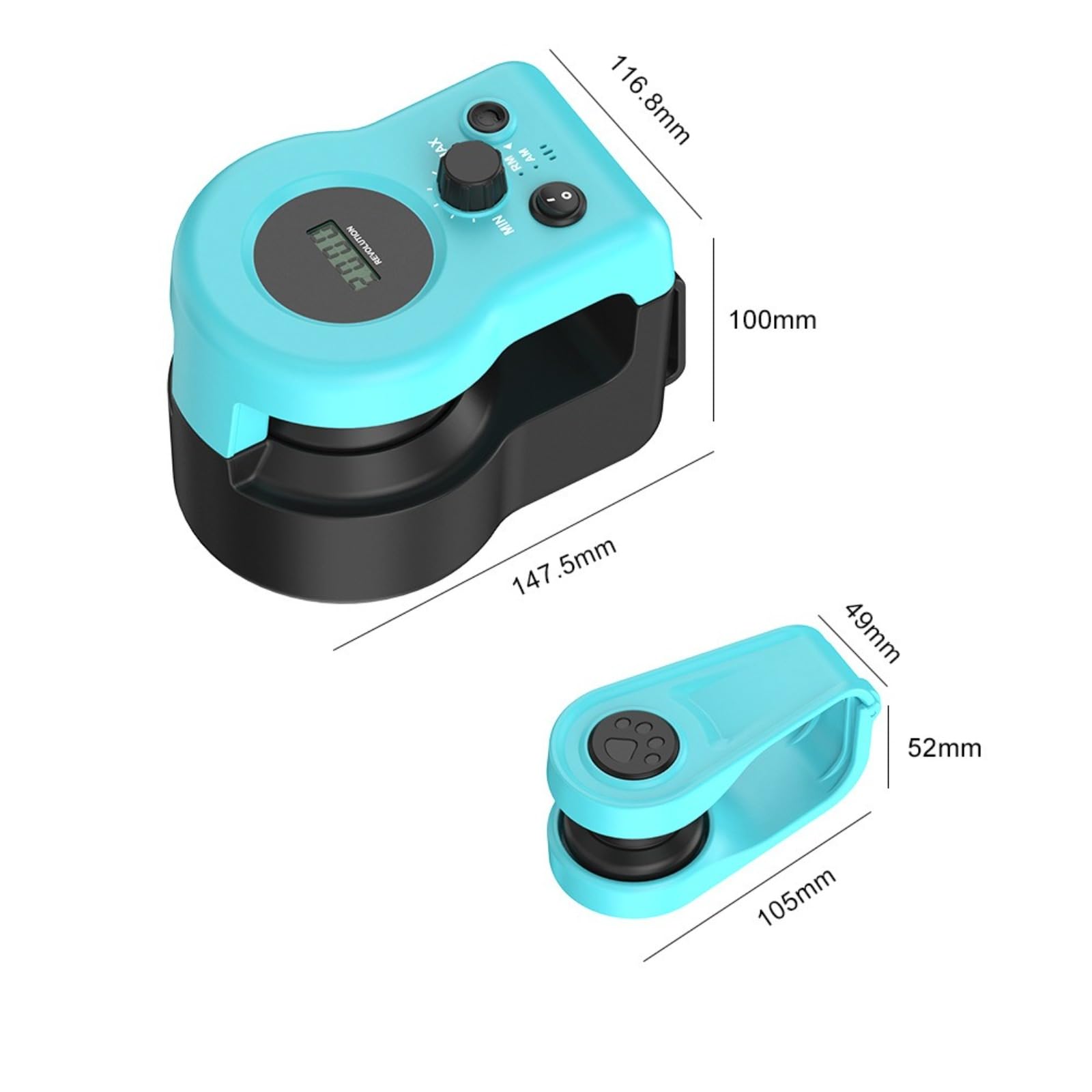 Giocattolo Elettrico Ricaricabile Per Gatti Set Di Giochi Interattivi Intelligenti,Giocattolo Per Gatti, Automatico/Telecomandato Velocità Regolabile Con batterie ricaricabili da 2000 mAh