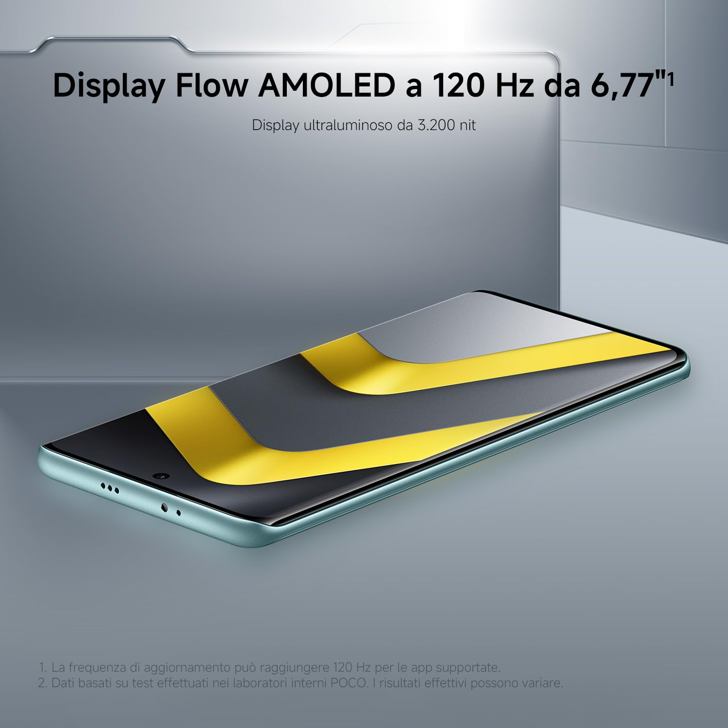 XIAOMI POCO M8 5G, Smartphone 8+256GB, Display AMOLED FIoW 6,77" 120Hz, Snapdragon® 6 Gen 3, Doppia fotocamera AI 50MP, Design curvo 3D da 7,35 mm, Nero, Garanzia 2 anni, Caricatore non incluso