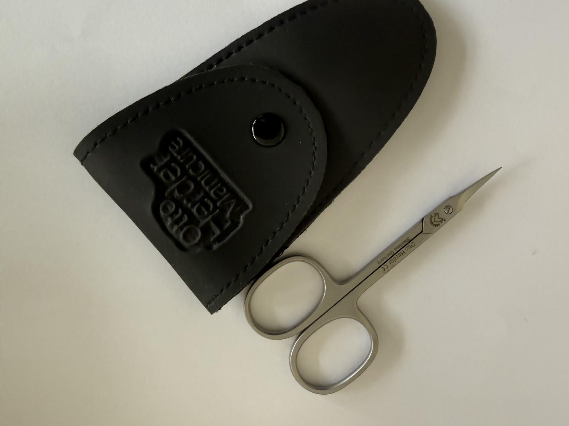 Otto Herder Manicure Forbici per cuticole a torre in Solingen, forbici extra affilate in acciaio inox per rimuovere cuticole e residui di pelle