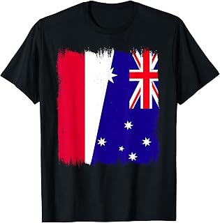 Poland Australia Half Flag Polish Australian Roots T-Shirt