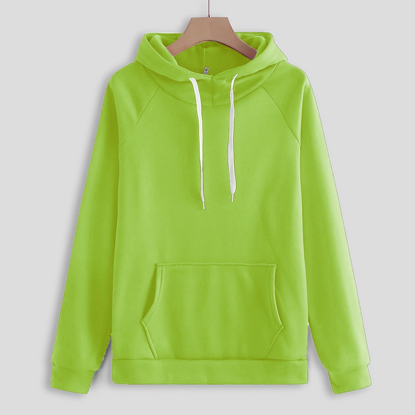 Tenue de loisirs pour femme - Ensemble pyjama côtelé - 2 pièces | Sweat à capuche à manches longues et longue taille élastique, pantalon de loisirs, pyjama avec cordon de serrage et poches
