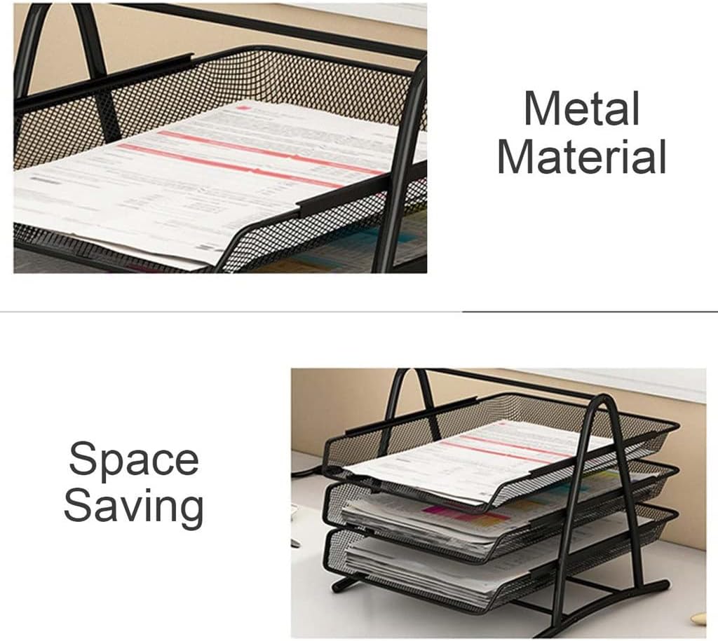 HBJWOV Storage Racks Desktop Document Paper Letter File Sliding Tray Newspaper Magazine Desk Organizer