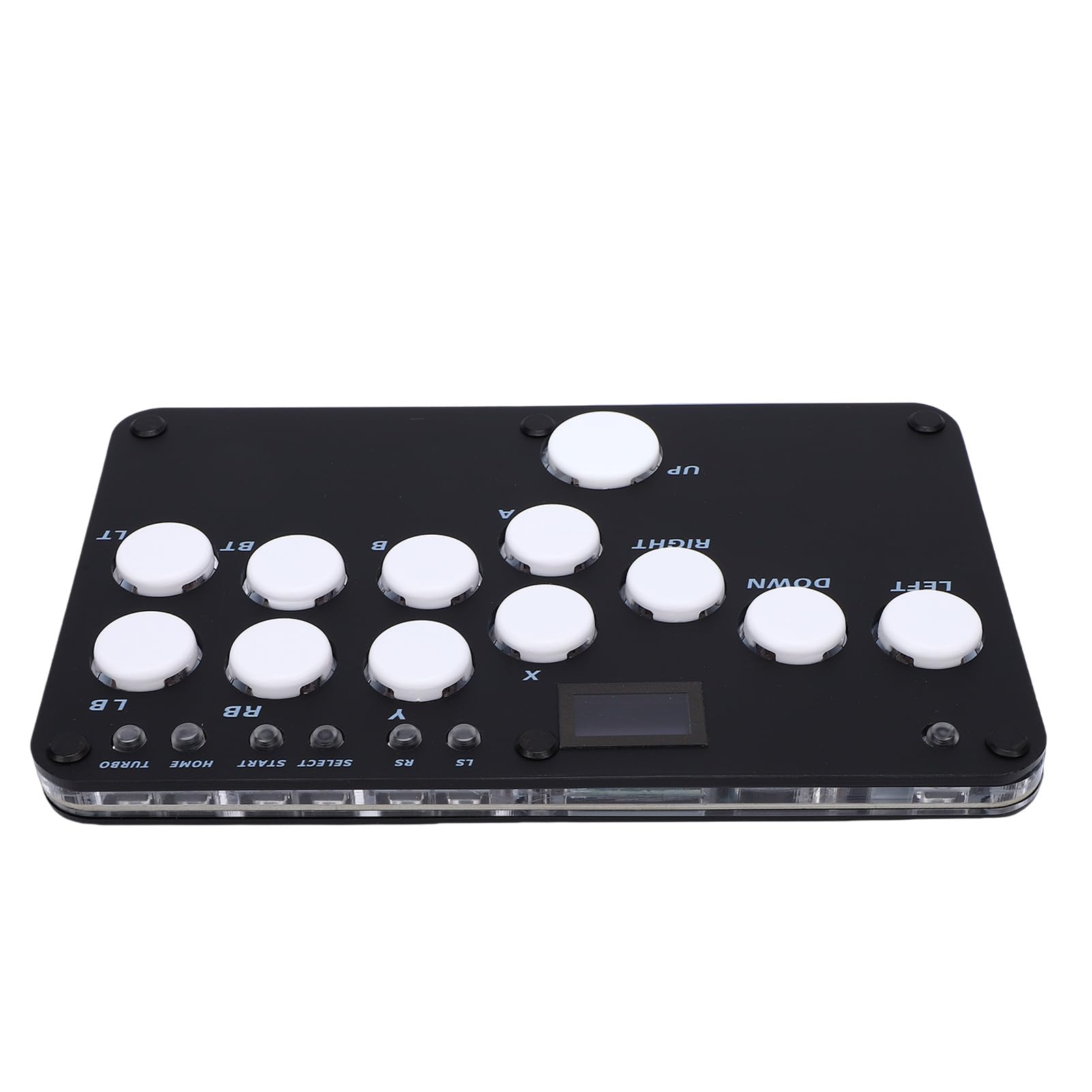 Fabater Kontroler światła RGB Fight Stick z możliwością Wymiany Podczas Pracy, Krótki Czas Oczekiwania dla Konsoli do Gier, Czarny