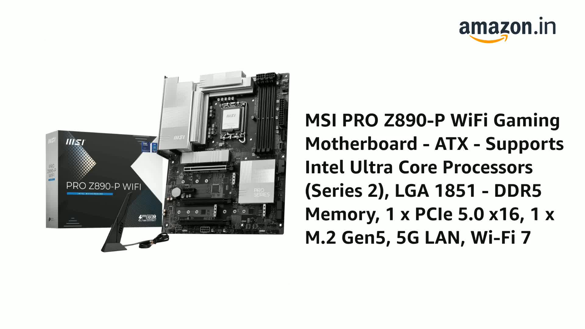 Amazon.in: Buy MSI PRO Z890-P WiFi Gaming Motherboard - ATX